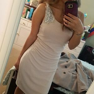 BEAUTIFUL SPARKLY OFF WHITE DRESS